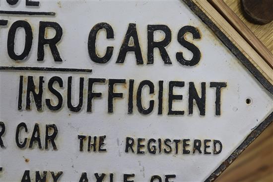 A London Midland and Scottish Railway Company metal sign